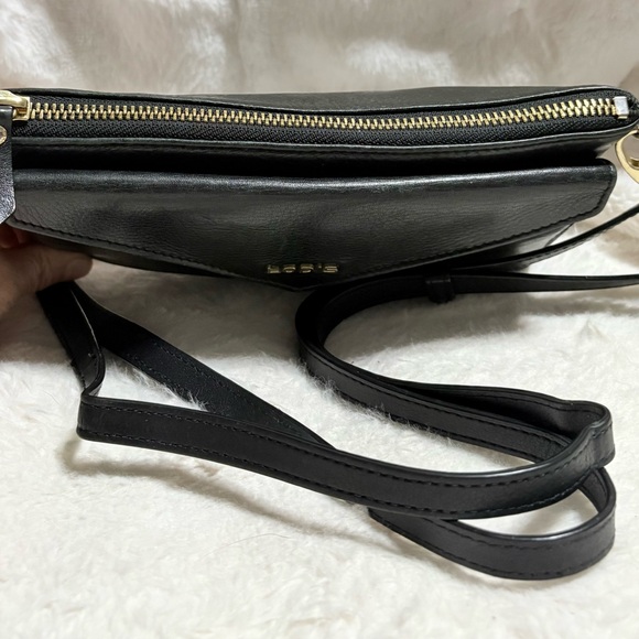 Lodis Black Crossbody Bag with Gold Accents - Picture 6 of 8